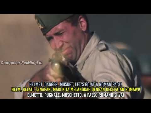 Vincere! Vincere! Vincere! - Old Soldier Patriotic Song (Subtitle English, Indonesia,Latins,)