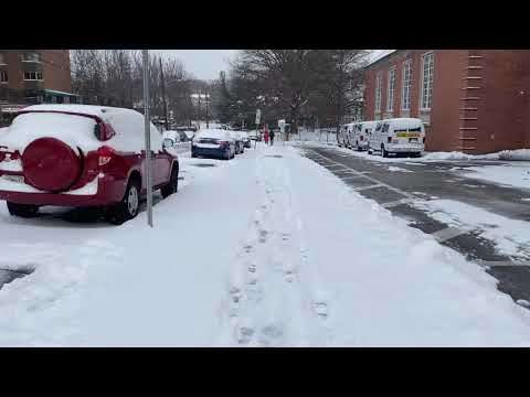 Walk in snow on Christmas 12/25/2020 | ASMR