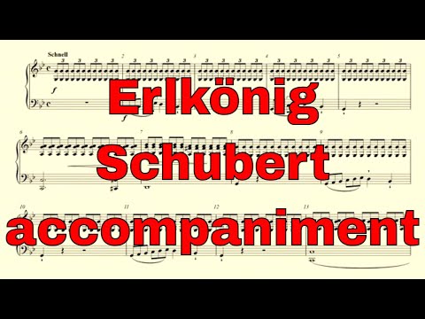 Erlkönig – Schubert – accompaniment in G minor - Erlkönig accompaniment