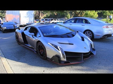 The $4.5 Million Lamborghini Veneno driving in California