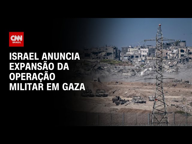 Israel anuncia expansão das operações militares em Gaza | LIVE CNN