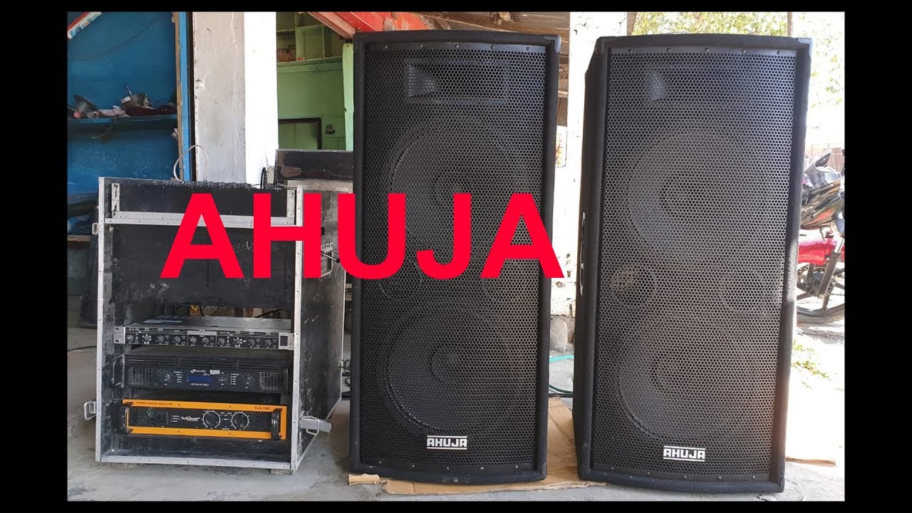 Ahuja Double 15in. Speakers sound test.