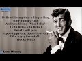 Dean Martin - That's Amore | Lyrics Meaning