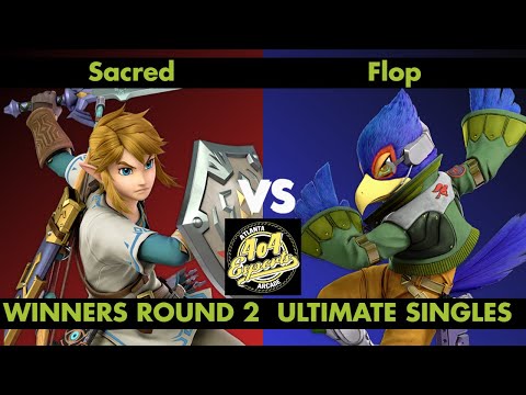 SSBU - 4o4 Smash Night 26 - Sacred (Link) vs FTM| Flop (Falco) - Winners Round 2