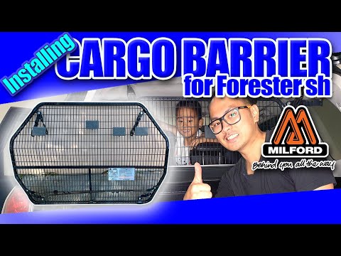 How to install Cargo barrier for Forester Sh  Milford cargo barrier  V93