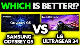 Samsung Odyssey G5 VS LG Ultragear 34: Which is Better!? 2025 (UPDATED!)