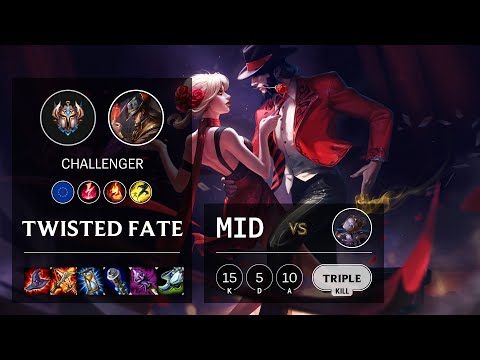 Twisted Fate Mid vs Orianna - EUW Challenger Patch 10.13