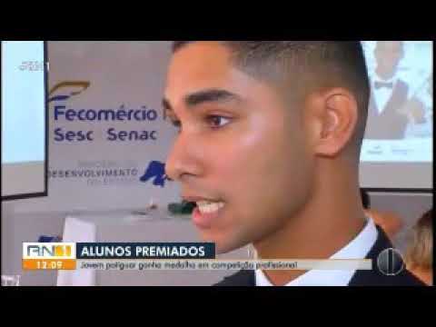 08.12.18 - Inter TV Cabugi - RN TV 1 ED - Alunos do Senac RN são medalhistas em competição nacional