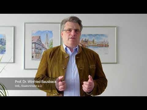 Prof. Dr. Winfried Bausback über das geplante Hospizzentrum in Aschaffenburg.