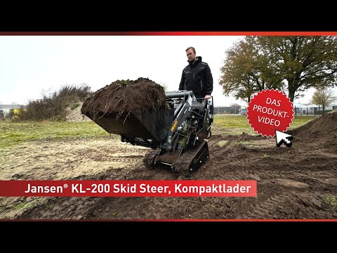JANSEN® KL-200 skid steer loader – The flexible stand-on multi-loader for agriculture and forestry 🚜