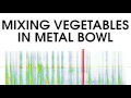 Mixing Vegetables In Metal Bowl Sound Effect