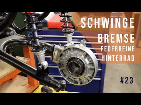 HONDA CX500 Tracker #23 Schwinge, Federbeine, Bremse, Hinterrad, Kardanantrieb einbauen