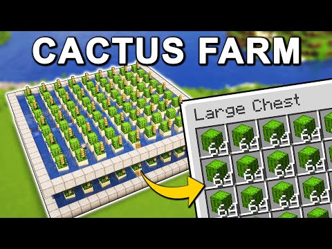 The BEST Cactus Farm in Minecraft 1.21+ (Tutorial)