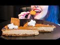 ASMR Lotus Biscoff Cheesecake Cookies Recipe Relaxing Eating Sounds No Talking V