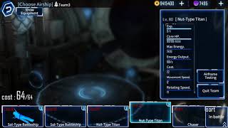 Galaxy reavers stage 65 with Nut type titans and gold color thermal weapons