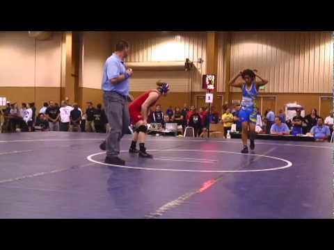 FILA Junior Final Match 1 51kg - Carlene Sluberski (USOEC:NYAC) FALL Jasmin Yanez (Gilroy Hawks)