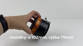 AKU LED maják, 30x0,7 W oranžový, magnet, ECE R65 R10