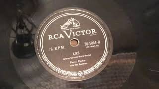 Perry Como with The Ramblers - LIES (1952)