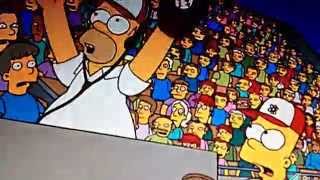 Homer Simpson-Steve Bartman Incident (Chicago Cubs)
