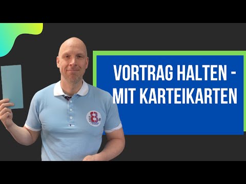 Vortrag halten - sicher referieren mit Moderationskarten