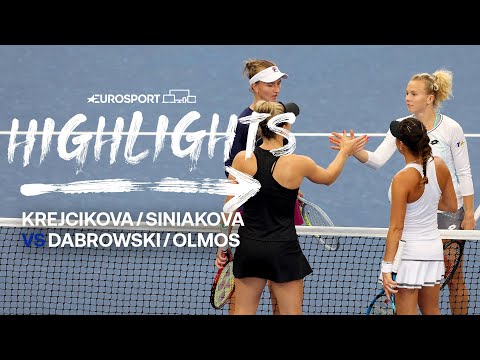Barbora Krejcikova / Katerina Siniakova v G. Dabrowski / G. Olmos | 2022 US Open | Eurosport