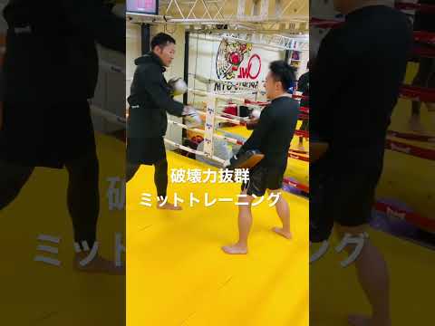[キックボクシング トレーニング 格闘技]  破壊力抜群　ミットトレーニング！！ #キックボクシング #トレーニング #格闘技