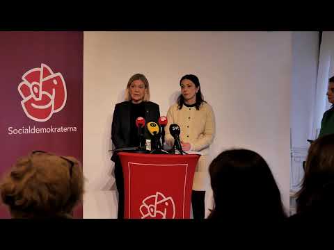 LIVE: Pressträff med Magdalena Andersson och Teresa Carvalho