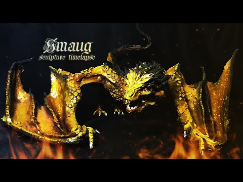 Smaug, The Golden: Polymer Clay Sculpture Timelapse
