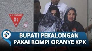 Penampakan Terbaru Bupati Pekalongan! Kini Pakai Rompi Oranye, Tutup Wajah Pakai Kerudung