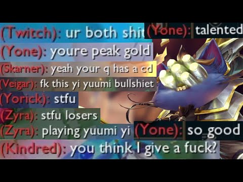 Making people RAGE with Master Yuumi (very skillful)