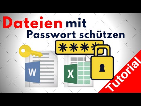 Excel | Word Datei mit Passwort schützen | Tutorial 2020