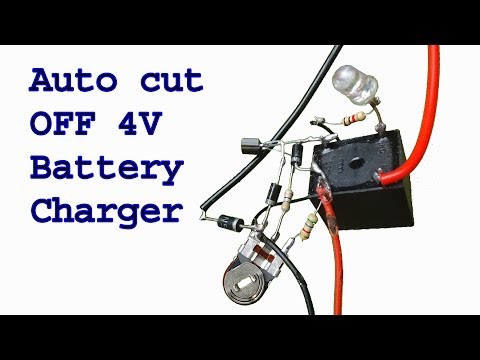 How to make 4V battery auto cut off charger, diy automatic battery charger