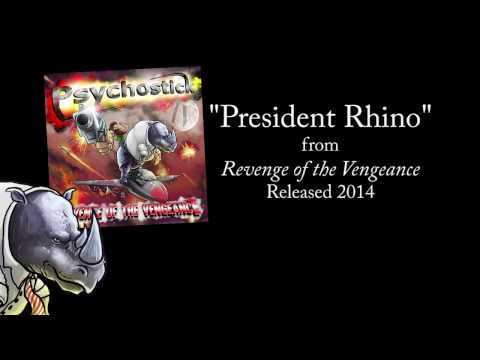 President Rhino + LYRICS [Official] by PSYCHOSTICK online metal music video by PSYCHOSTICK