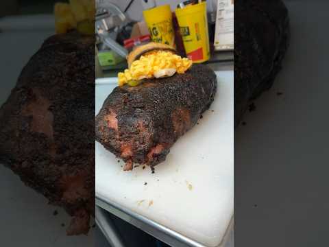 A brisket sandwich with the PERFECT amount of brisket. Made for us at Dickey’s BBQ Pit! #DEVOURPOWER