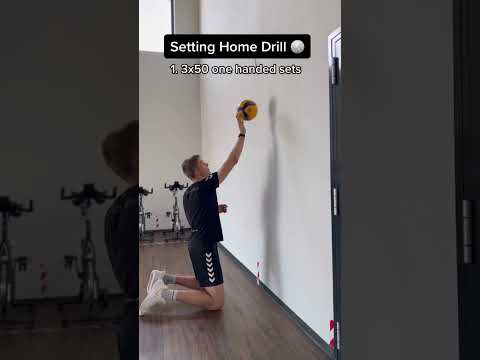 Volleyball Home Setting Drill 🏐💪 #shorts #volleyball