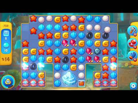 Fishdom 759 Level - NO BooSTERS