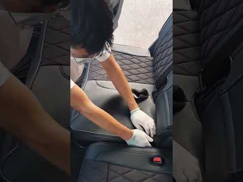 2nd row custom seat covers installation for Toyota Highlander