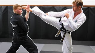 Ginger Ninja Trickster Vs World Champion | Taekwondo Fight