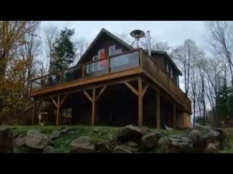 A walkthrough of the waterfront AirBnB Chalet in Burk's Falls ON