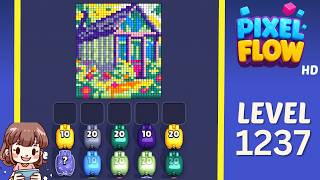 Pixel Flow Level 1237 Solution Walkthrough