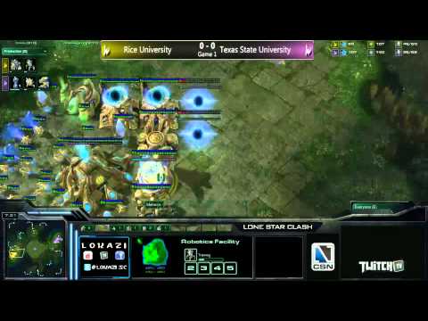 Lone Star Clash CSL Round of 8 - Rice Univ. vs Texas State Univ. - Game 1 - Menace vs VXAbuNNy