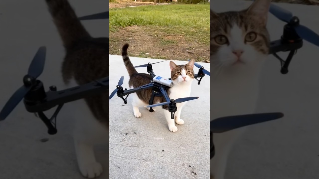 😺🚀Have a good Flight | Cat Drone | flying cat | cat drone | flying cat