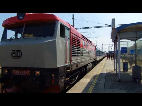 ČD 749.250 na Plzeňském Chodovar expresu - Chodová Planá - 18.8.2018