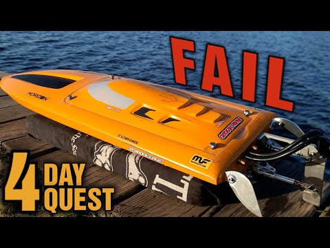 4 Day Speed Run Binge Deltaforce 35 - Fast Electric Rc Boat Prop Testing