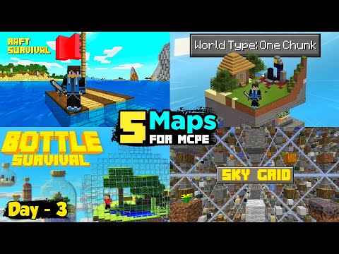 Top 5 Best Maps For Minecraft PE || Maps For Minecraft PE || MCPE Maps 1.19+ || UG Adventure ||