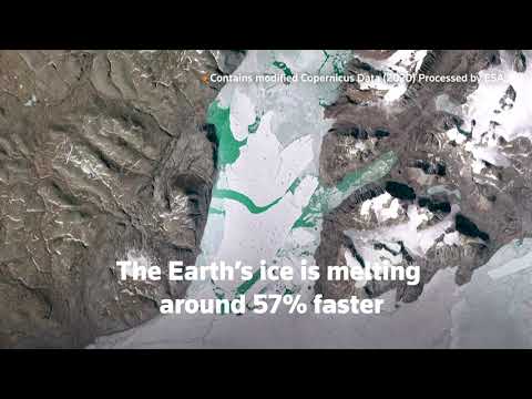 Earth's ice melting at record rate, new study suggests