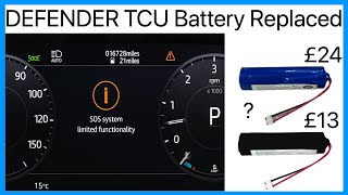 SOS System Limited Functionality Error - How To Fit New TCU Battery in Land Rover Defender L663