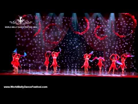 WBDF Fantastic Theatre Show 2014 - Bellydance Extraordinaire Troupe - Double Fan Veil Dance
