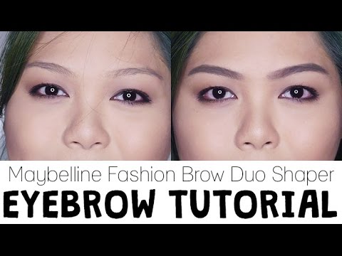 EYEBROW TUTORIAL with Maybelline Fashion Brow Duo Shaper | Bing Castro