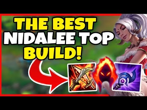 100% BROKEN NIDALEE TOP BUILD! THE STRONGEST SOLO CARRY BUILD EVER! NOT CLICKBAIT- League of Legends
